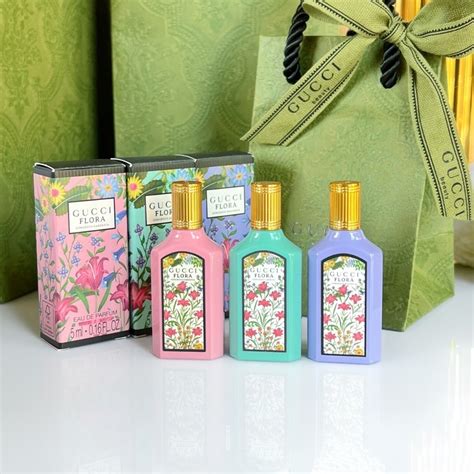 gucci flora miniature perfume set